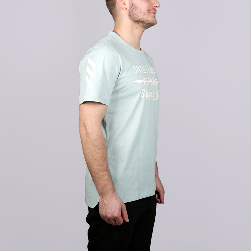 мужская мятная футболка adidas Harden SLGN Tee CE7315 - цена, описание, фото 2